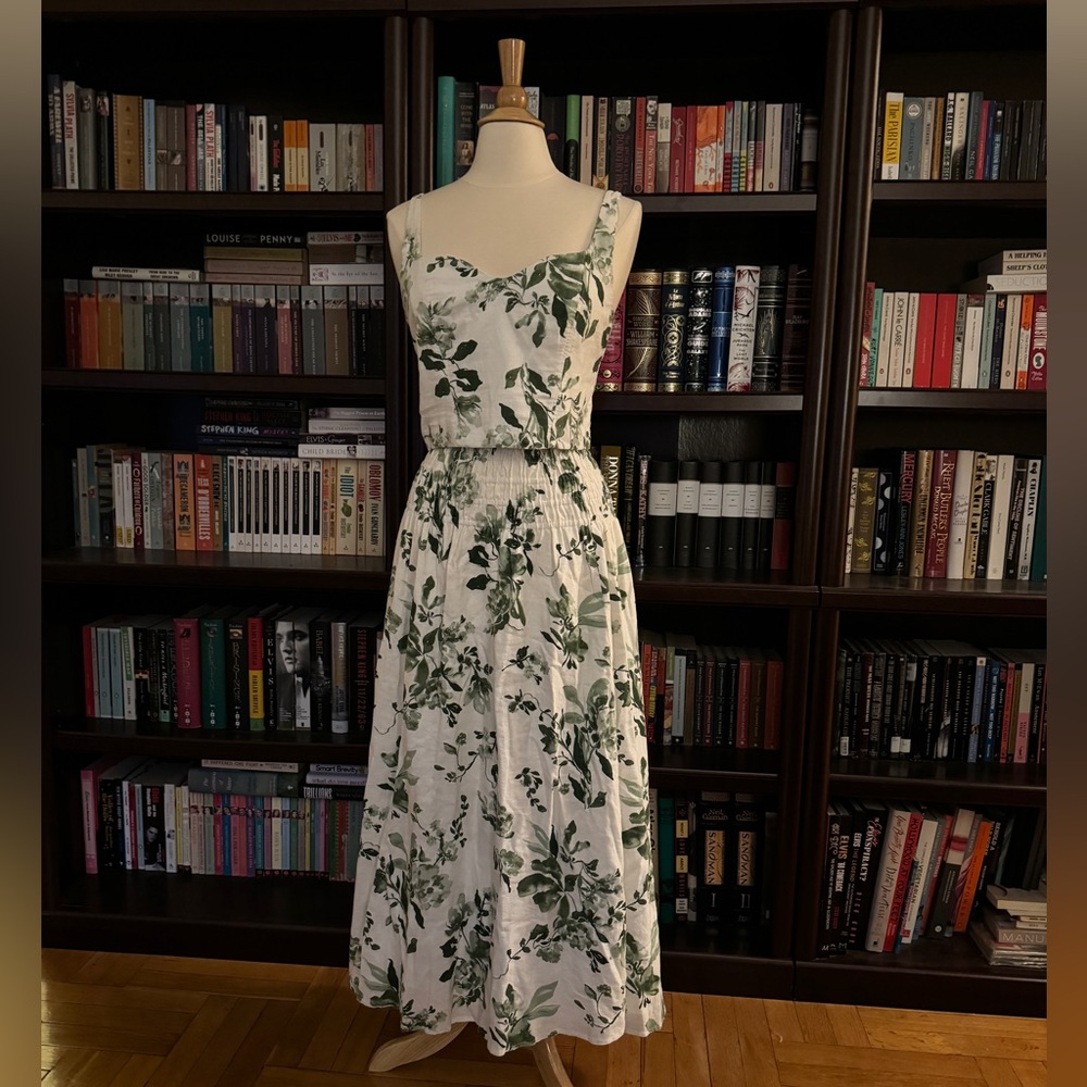 Abercrombie & Fitch Linen Top and Skirt Set